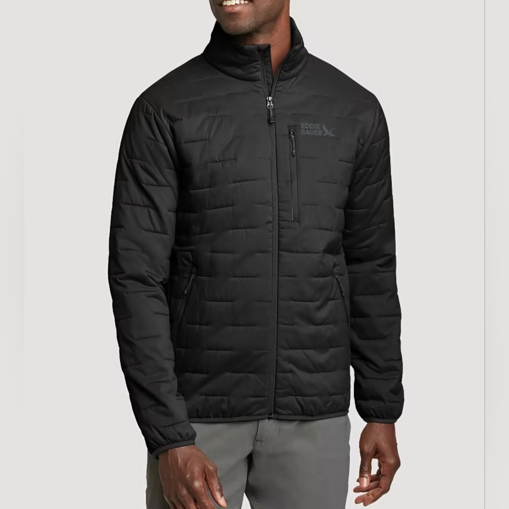Eddie Bauer Haven Stretch Black Puffer Jacket
